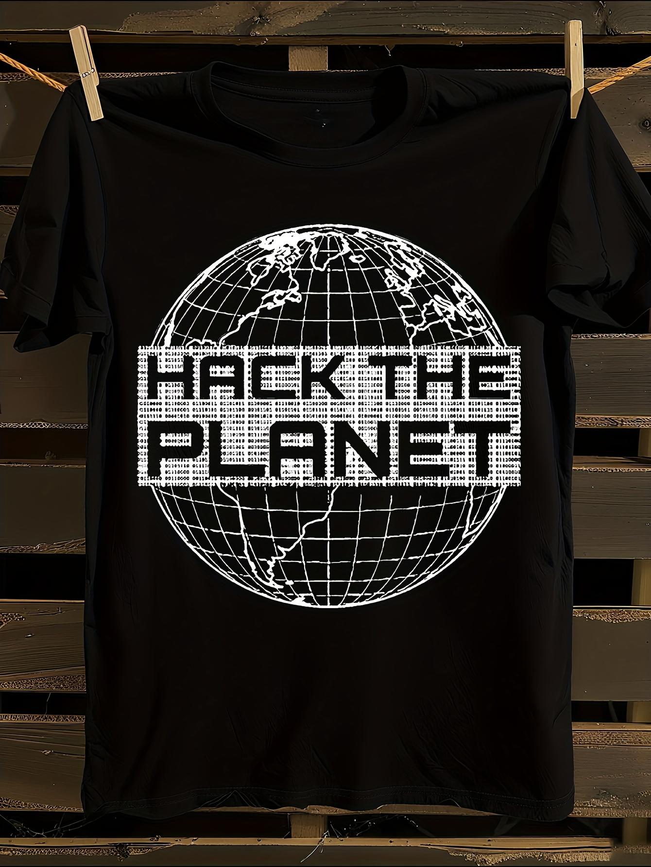 Hack The Planet Tech Graphic T-shirt XXL