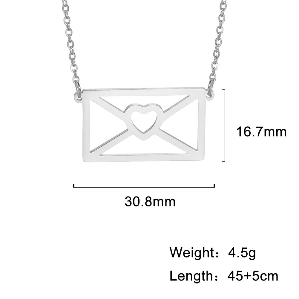 My Shape Lightning Necklaces For Women Tooth Mountain Heart Stainless Steel Necklace Choker Fashion Jewelry Gifts For Girlfriend