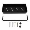 Aluminum Bathroom Shelf Black Storage Shelf Practical Towel Rack  Space Saving