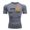 Gym Hub Printed Men's Compression T-Shirt Gym Workout Sport Quick Dry Tight Shirts Outdoor Training Fitness Elasticity Tops Tee