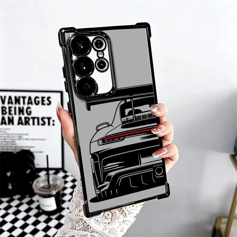 Super Sports Car Simple Desgin Soft Phone Case For Samsung Galaxy S26 Ultra S25 Edge S24 FE S23 Plus S22 S21 + S20 Plating Anti-