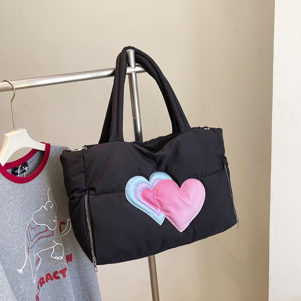 

Изысканная наплечная сумка большой вместимости, стеганая сумка, дорожная сумка, сумка-тоут пуховик, офис чёрный