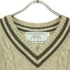 Oldderby Knitwear Long sleeve V neck Knit vest L beige Women Used