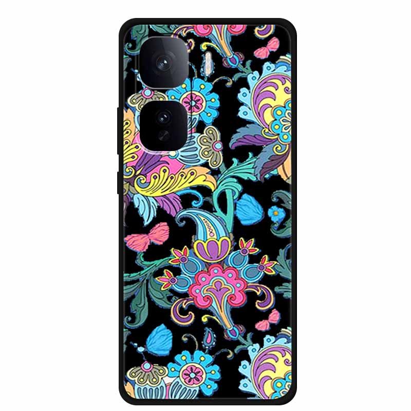 Black Silicone Case For Vivo iQOO Neo 10 Pro Plus Case Cartoon Coque Soft Back Cover For Vivo iQOO Neo 9s Pro Plus Case Funda