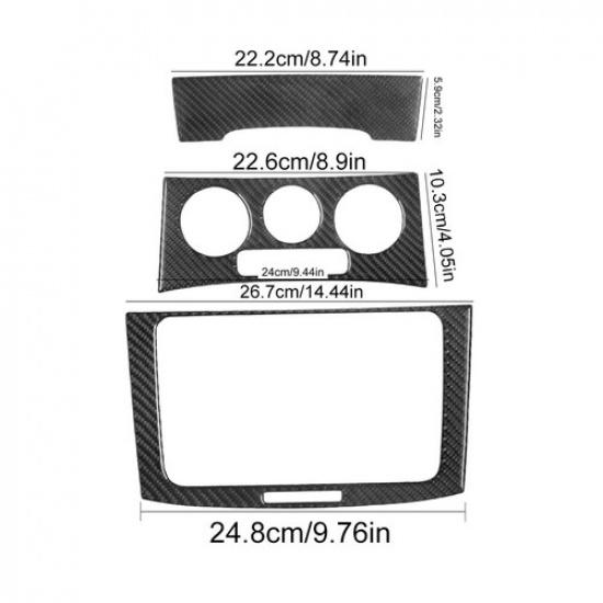 For Volkswagen Passat 2006-2011 Carbon Fiber Interior Central Console Cover Trim
