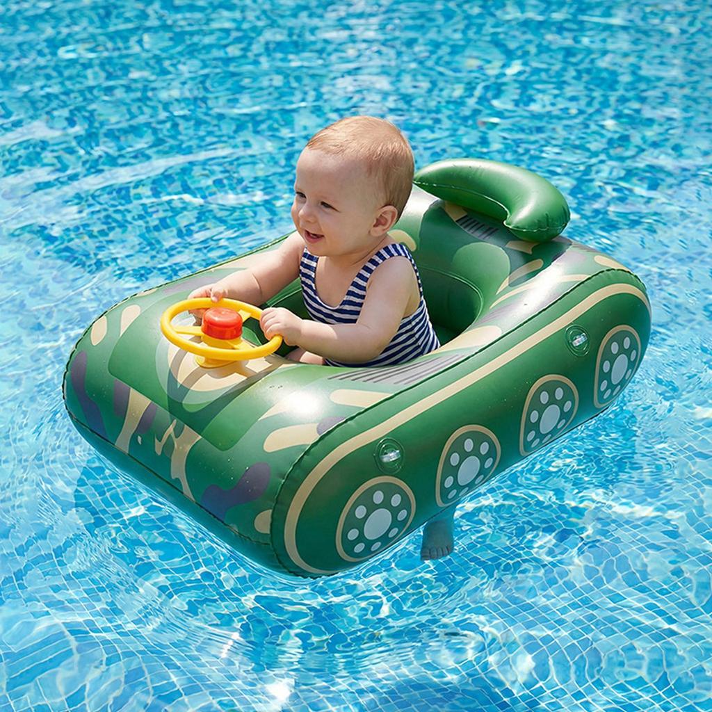 New Cool Car Kids Swimming Seat Float Ring Inflatable Infant Floating For Summer Kids Swim Boat Circle Toddler Bathing Water Toy