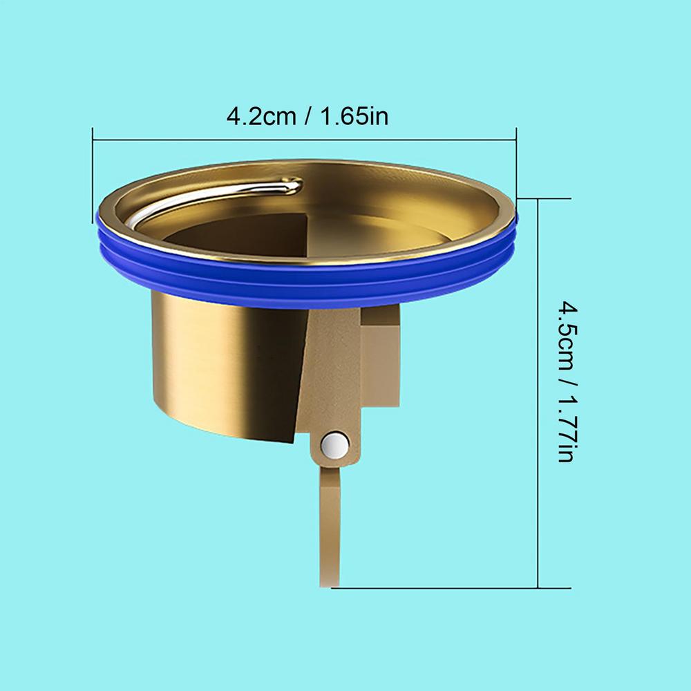 

Drain Backflow Preventer Deodorizing Brass Drain Core with Smell Blocker Automatic Closing Effective Drain Stopper Core Easy