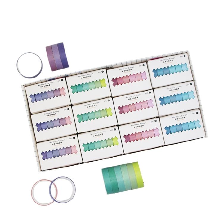 

Aesthetic Masking Tape Colorful Tape for Scrapbooking DIY Diary Planner Album 1
