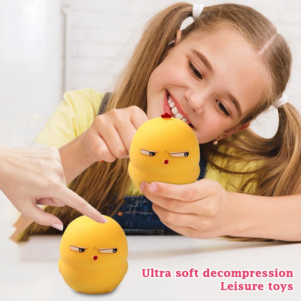 Squint Eye Chicken Yellow Chicken Pinch Happy Relief Toy