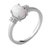 Silver Ring with Opal 0.467ct (2054047) 2.18 Gr. 925 Samples