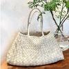 2024 Vintage Women's Large Capacity Woven Leather Tote Handbag
