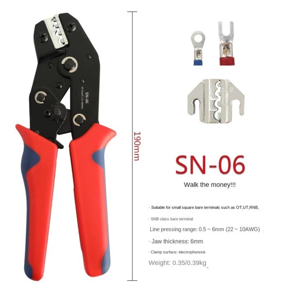 SN Multifunctional Crimping Pliers Waterproof Ratcheting Crimping Tool Wire Crimper Clamp Wrench