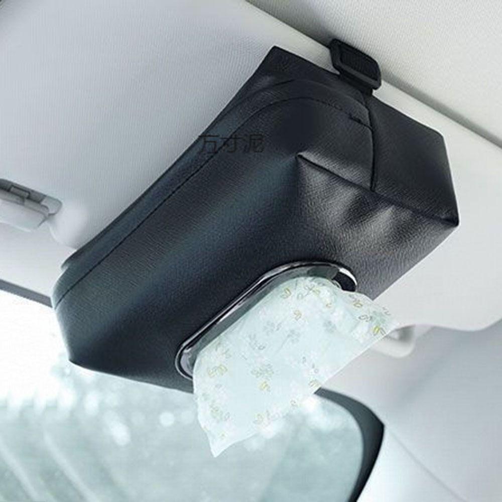 Hanging Type Car Tissue Box Holder Elastic Belt Automotive Paper Towel Holder  Auto Storage