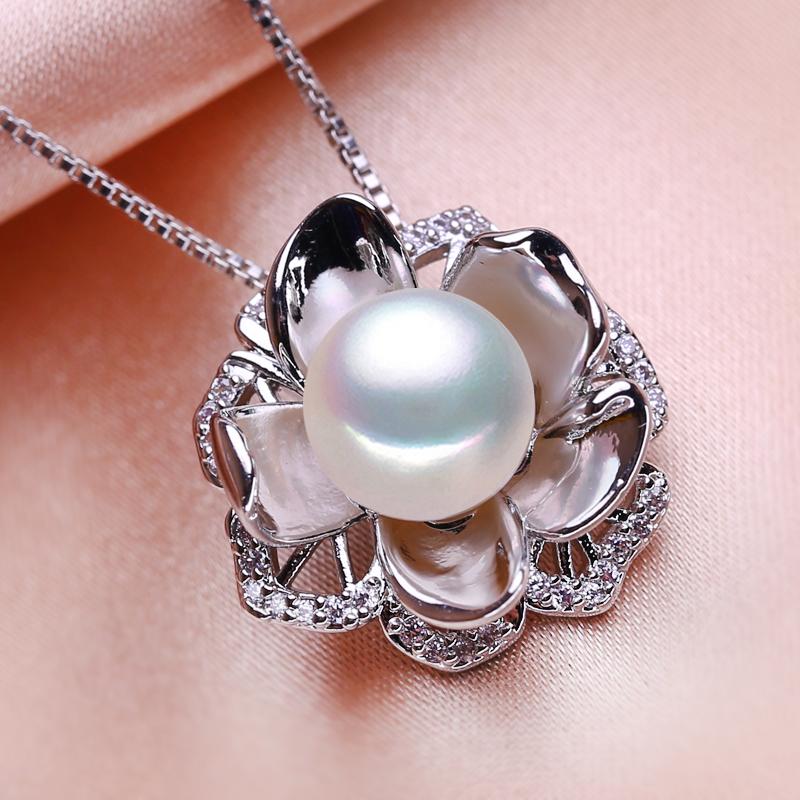 

Намисто SENIKO з прісноводних перлин CZ, кубічний цирконій, модні намиста з квітами з геометрією для жінок білий