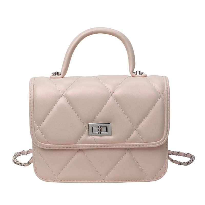 Rhombus embroidery thread small bag women's new popular texture chain shoulder messenger bag backpack