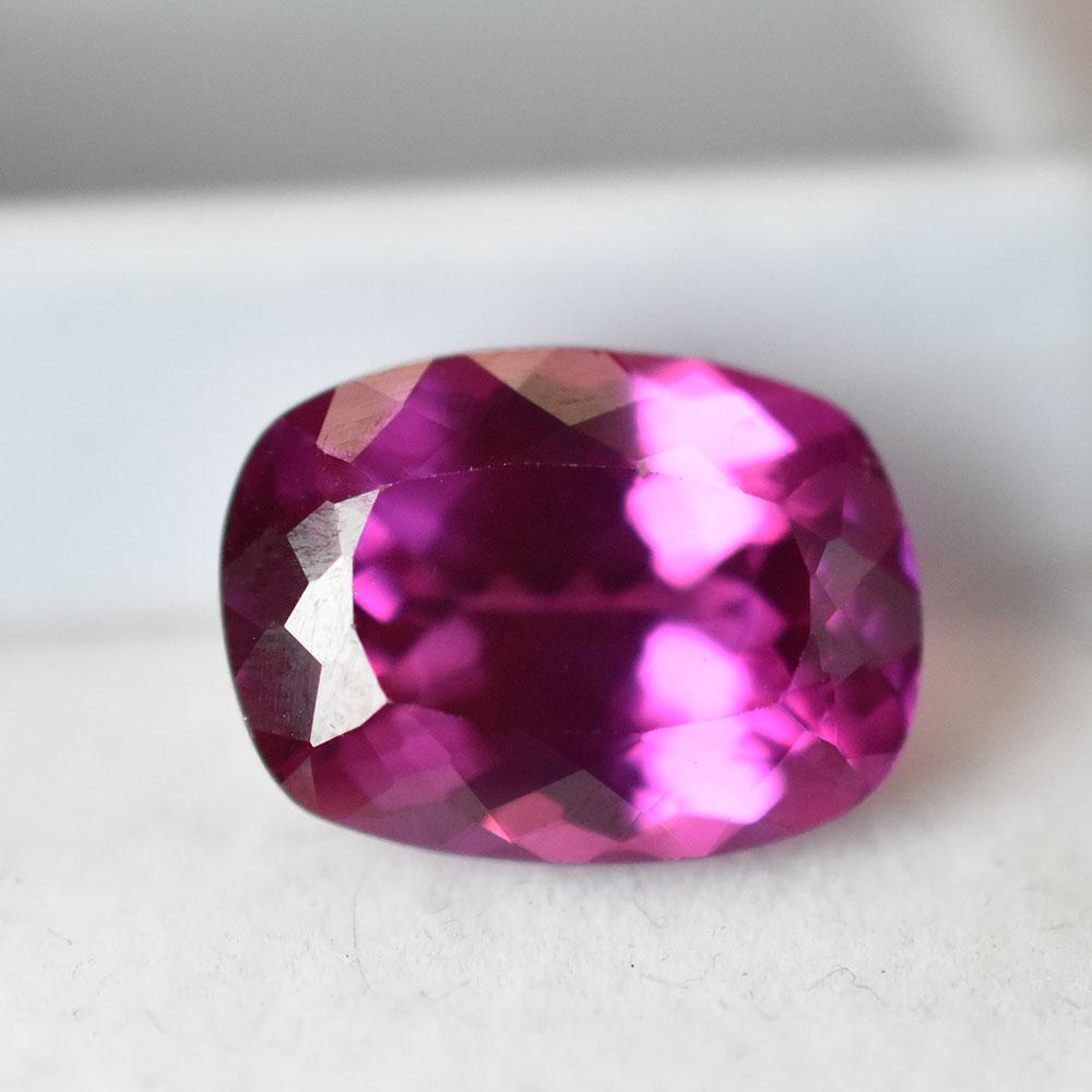 Natural Pink Sapphire Loose Gemstone Ceylon 8.45 Ct Cushion Cut for Her September Birthstone Gift