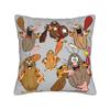 Captain Caveman Pillowcase Printed Fabric Cushion Cover Gift Pillow Case Cover Home Zipper 40X40Cm