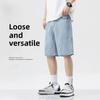 Summer Classic Shorts Jeans Men Denim Pants Straight Stretch Casual Cool Thin Knee Length Blue Fashion Brand Daily Trousers