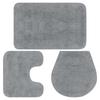 3 Pcs Bathroom Mat Set Fabric
