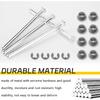 Door Hinge Pin and Bushing Kit for 1994-2004 Chevy S10 Blazer GMC Sonoma Jimmy,Anti-Rust Steel Hinge Repair Kit with Door bushings