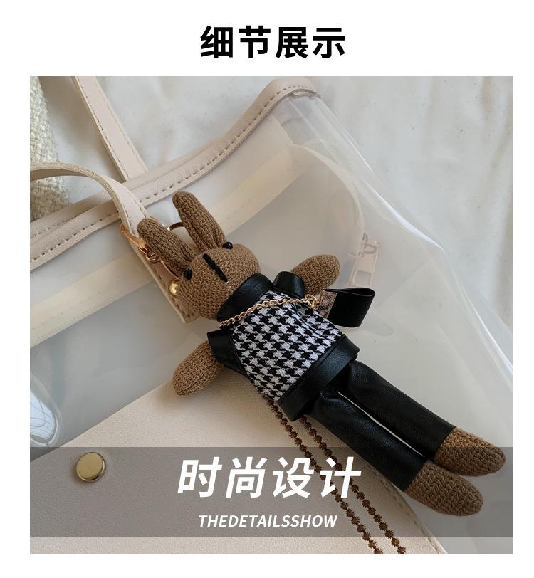 

Прозора жіноча сумка на плече великої місткості 2024, новинка весна-літо, сумка для студентів, жіноча сумка для приміських поїздок