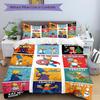3Pcs Simpsons Character Mashup Bedding Set Quilt Cover Pillowcase Home Christmas Xmas Halloween Gift 1 Duvet Cover 2 Pillowcase S92179