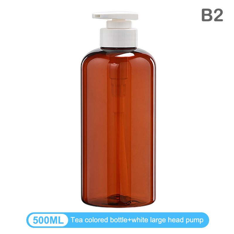 1Pcs Refillable 300/500 mL Dispenser Bottles – Empty Containers for Shampoo, Conditioner, Body Wash, and Liquid Soap