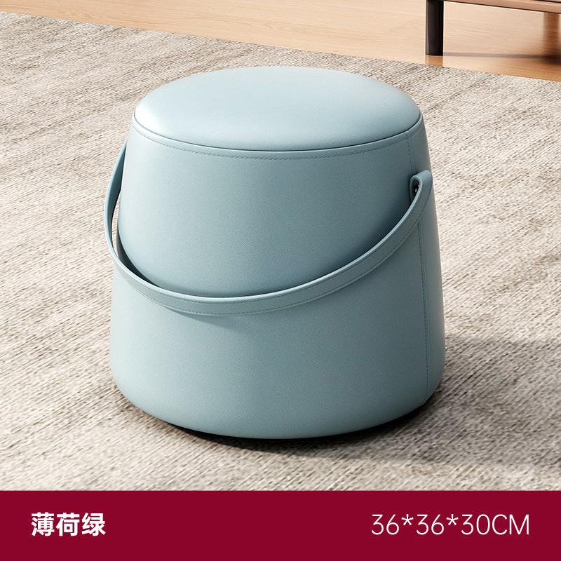 Портативный пуф с узором «гусиная лапка» из ткани Nordic, небольшой табурет для прихожей, пуф для гостиной, педальный диван, пуф, креативный пуф, круглый табурет