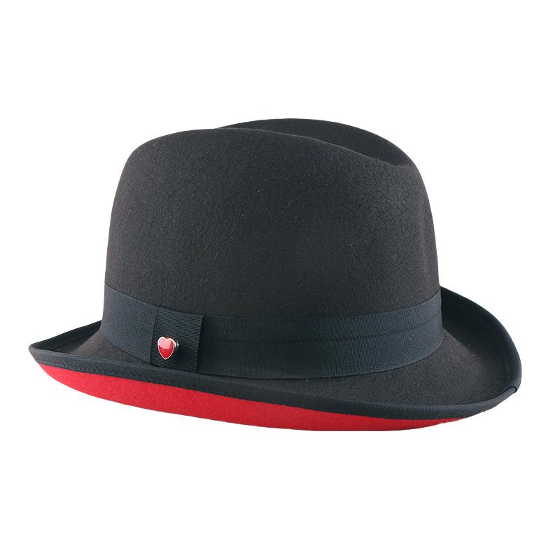 Hot Sale Gem Top Wool Jazz Top Hat Shopping Versatile Fashion Mini Hat