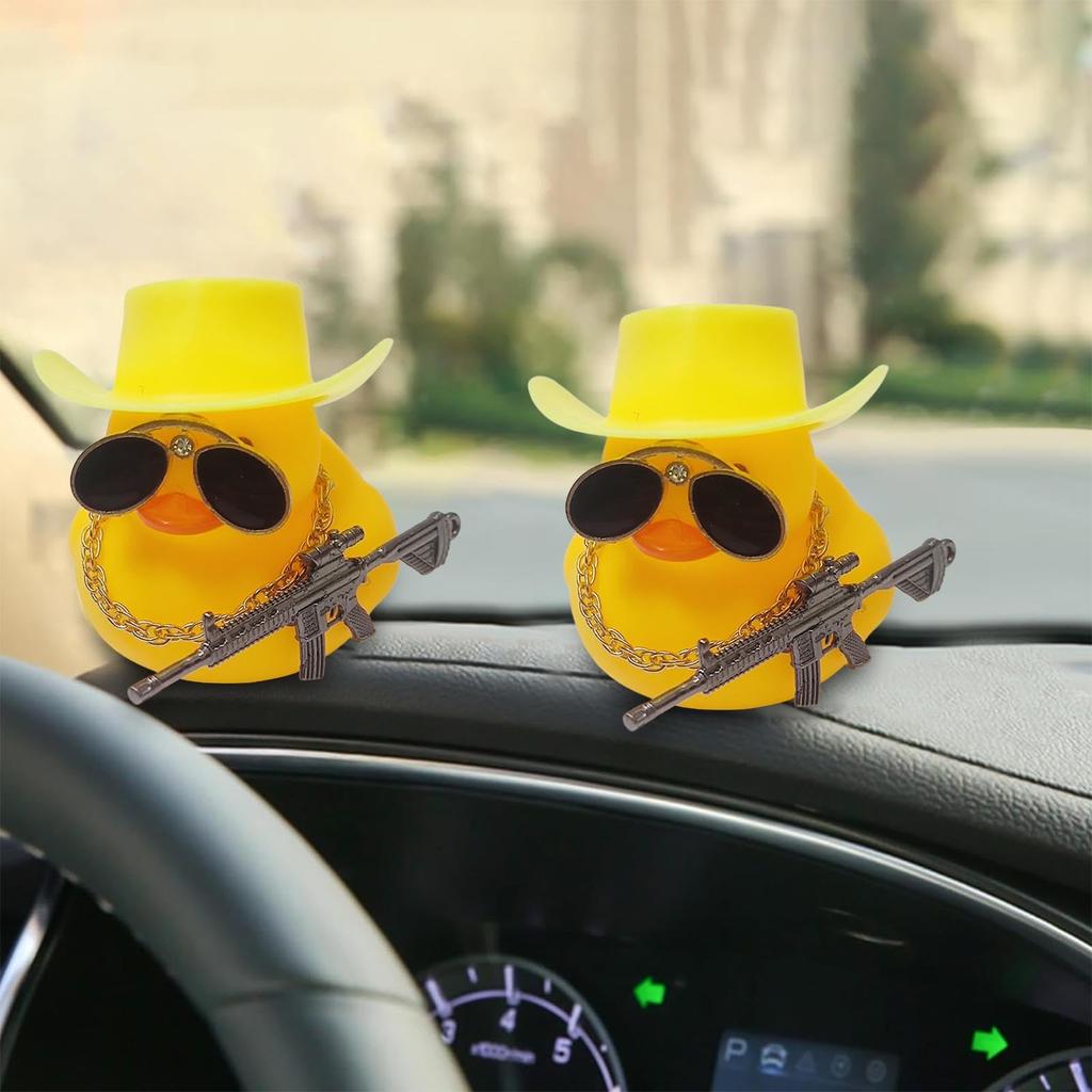 Car Dashboard Decoration, Funny Duck Dashboard Decor - Duck Figurine Car Decoration, DIY Duck
