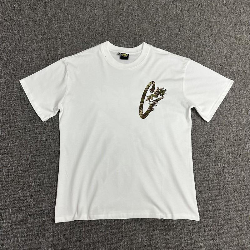 Corteiz Streetwear Baumwoll-T-Shirt Herren Lockerer Schnitt Rundhals Kurzarm Hip Hop Grafik-T-Shirt