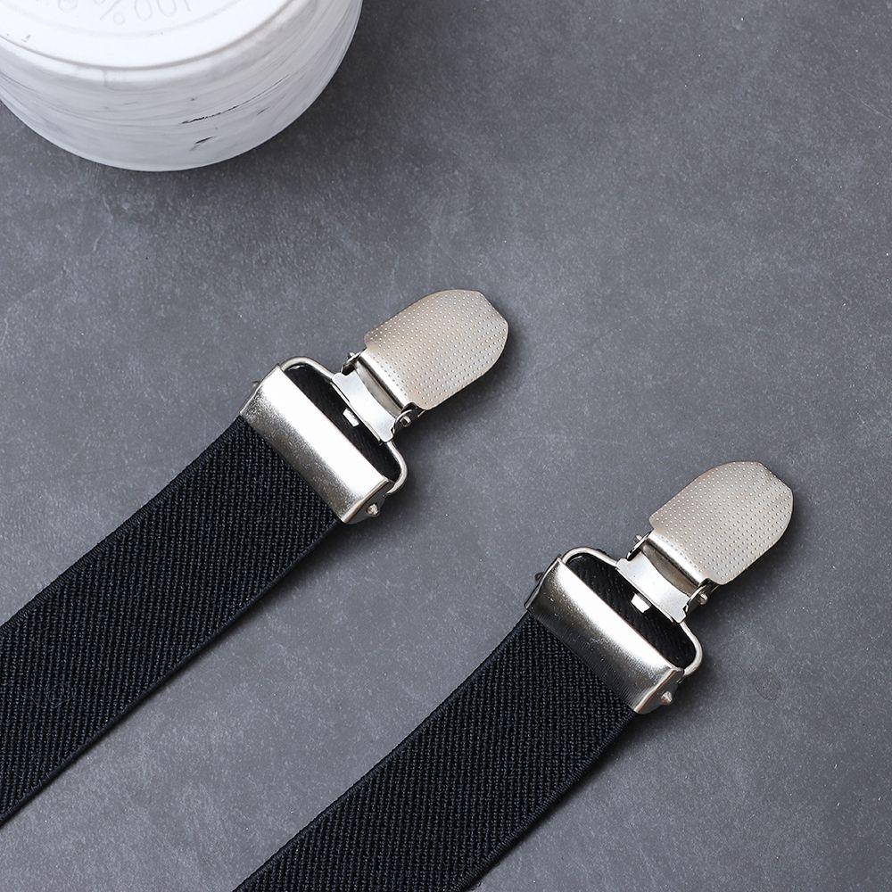 Apparel Accessories Sturdy Elastic Clip-on Adjustable Braces Suspenders Trousers Belt Strap Clip