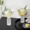Creative Cocktail Glasses Cups Frosted Handle Glass Cups High-foot Martini Glass Cup Simple Dessert Cold Drink Cup Kitchen Tools