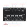 Audio HA400 4 Channel Headphone Amplifier Stereo Audio Amp 12V Power Adapter