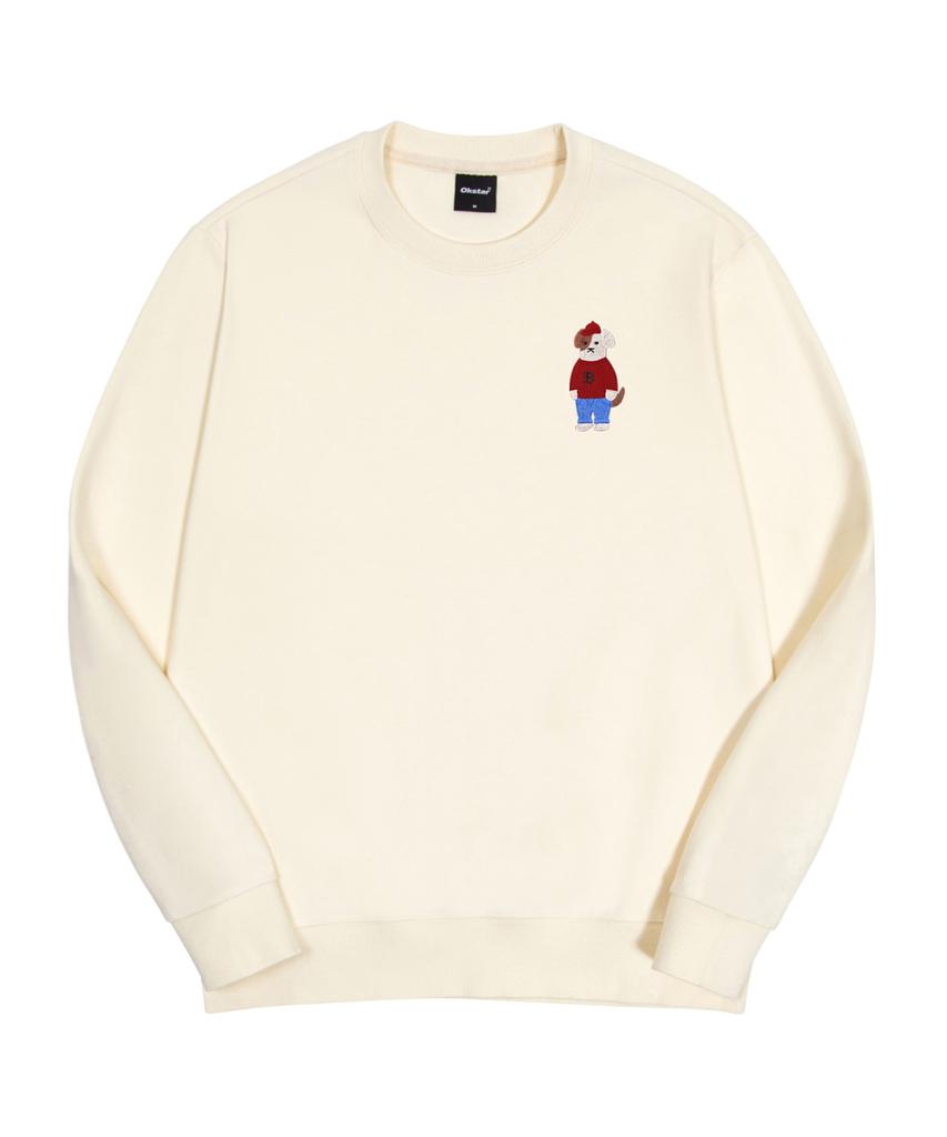 OKSTAR Mini Me Intense Brodog Embroidered Double-Sided Sweatshirt (Type B)