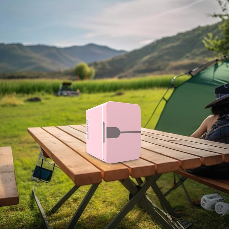 Portable Car Refrigerator USB Dual-Use Fridge 6L 12V DC 220V AC Camping Refrigerator Car Travel Cooler Warmer For Driving Travel