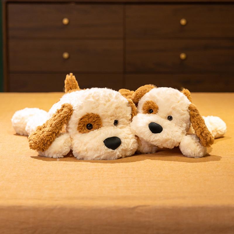 Soft Dog Throw Pillow Plush Toy Doll Teddy Dog Doll Children's Company Soothing Doll