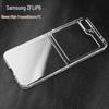 Samsung Z Flip6 Transparent Foldable Phone Case - Glossy Protective PC Shell