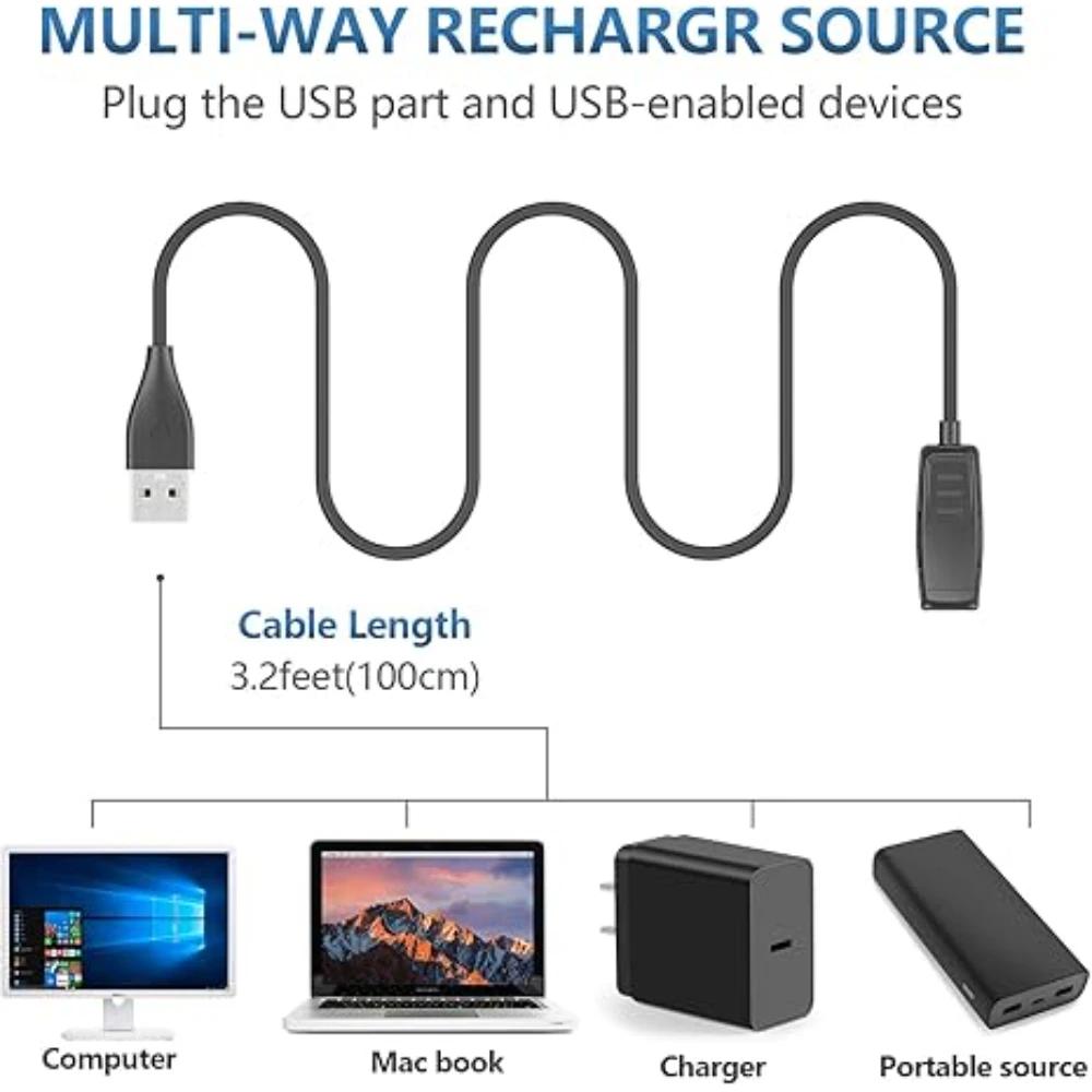 For Garmin Forerunner 735XT 235 35 64 230 630 645/645 Music, Approach S20/G10 Smartwatch Replacement Charger Charging Clip Cable