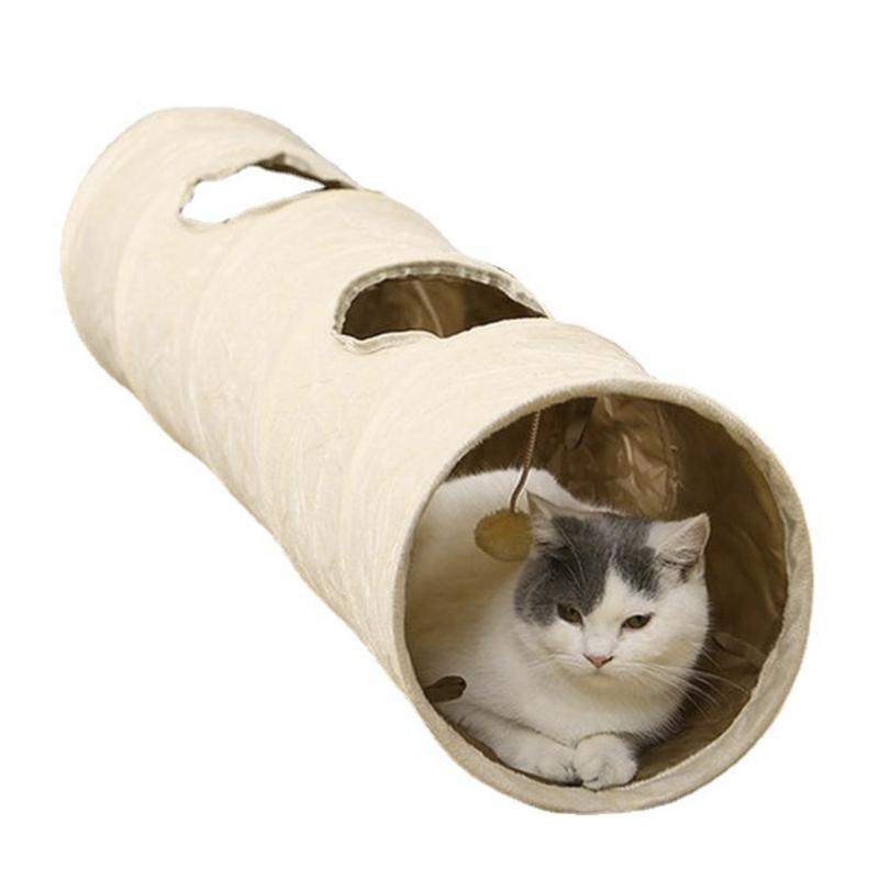Cats Toys Tunnel Tube Tunnels Collapsible Kitten for Play Tent Interactive Toy Maze Cats House for Rabbit Small An