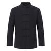 Men's Retro Linen Shirt Jacket with Chinese-Style Buttons for Spring and Autumn