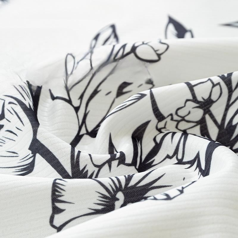 Prosop de Sofa Răcoros de Vară Respirabil Husă cu Flori Husă de Sofa All-Inclusive Husă de Praf Living Husă de Sofa din Pânză dintr-o Singură Bucată