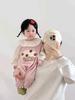 Baby Girl Autumn Dungaree & Onesie Set - Cute Two-Piece for Small Infants