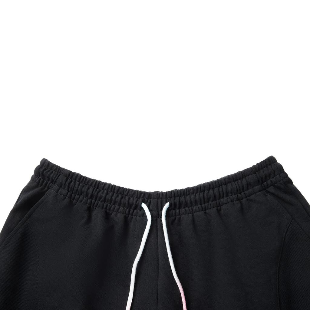 Li Ning X League Of Legends Collaboration Sports Minimalist Solid Color Lace-Up Casual Shorts Men Shorts Black AKSV157-3