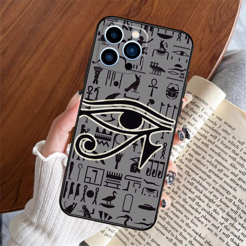 Egyptian Eye Of Horus Phone Case For iPhone 16 14 13 12 11 15 Pro Max Plus 12 13 Mini XR 16e Funda Silicone Cover
