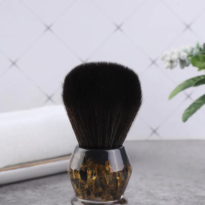 YAQI DEEP STONES 24mm Synthetic Hair Resin Handle Men Wet Shaving Brush 65mm Handle Height Provide Precise Shaving