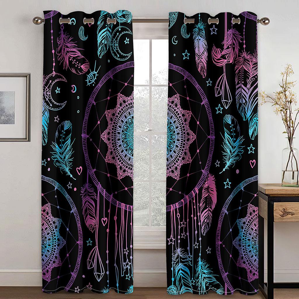 Room Darkening Window Curtain Thermal Blackout Curtain for Bedroom Living Room Darkening Drapes  Cortinas Para La Sala