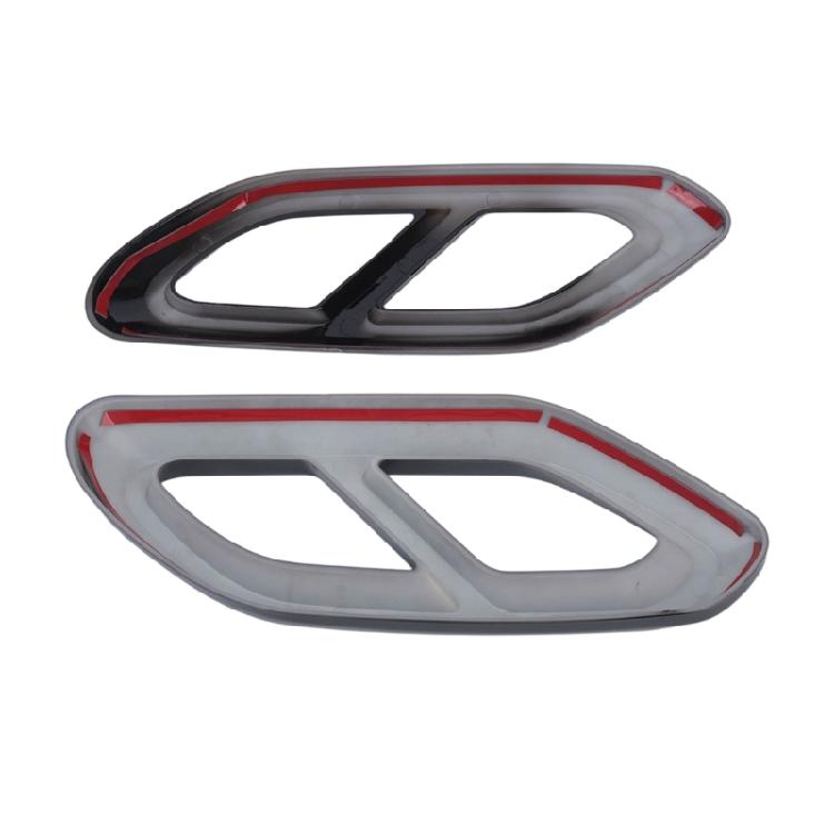 Exhaust Trim Set for Rear Four Outlet Area, Double Opening ABS Frames for GLC Class X254 More Detailed Exterior Appearance