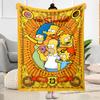 Simpsons Family Adventure Blankets are suitable for living rooms,making them an ideal choice for outdoor travel and gifts.