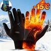 Winter Outdoor Sports Gloves, Touchscreen Compatible, Fleece-Lined Warm, Suitable for Fishing, Running, Outdoor Activities